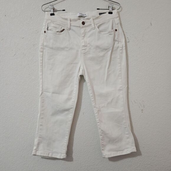 Judy Blue White Capri Size 5/27 - Picture 1 of 9